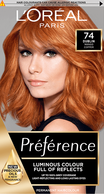 Préférence 74 Dublin Mango Copper Red Permanent Hair Dye | Hair Colour